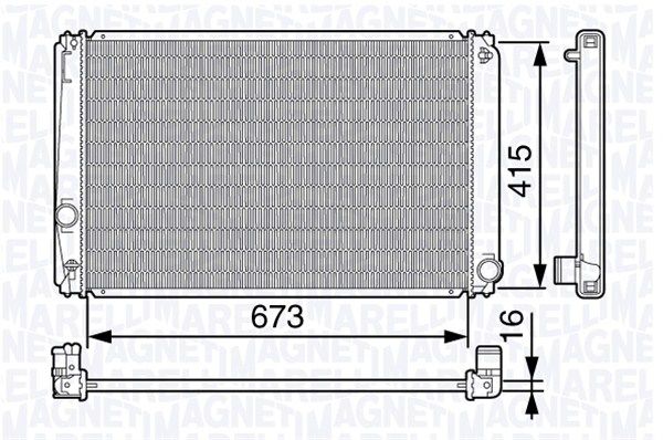 MAGNETI MARELLI Radiaator,mootorijahutus 350213137700